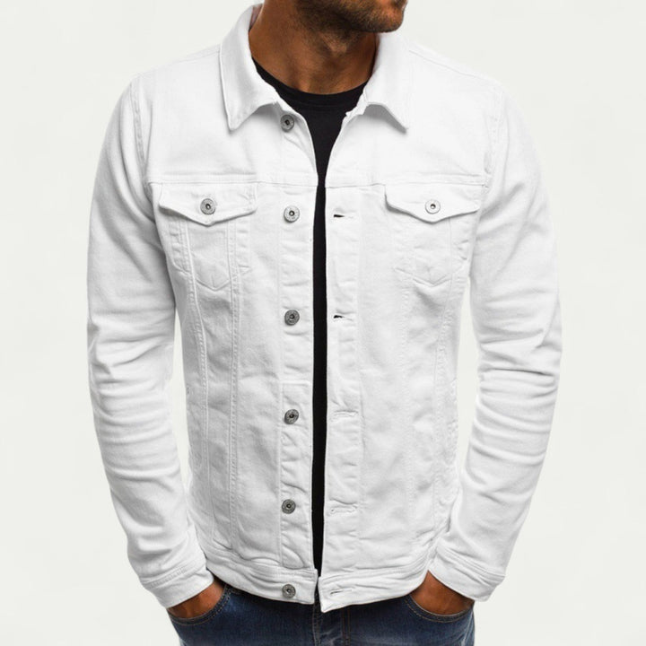 Mens Denim Jacket Lightweight Classic Fit