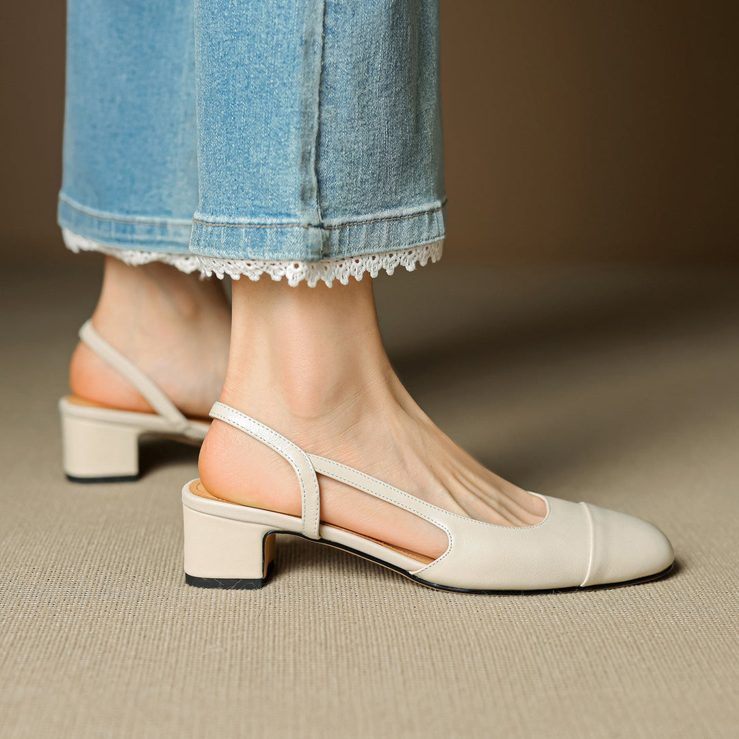 Womens Genuine Leather Pumps Classic Fit