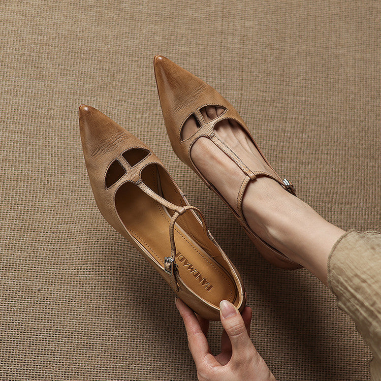 Womens Pumps Genuine Leather Classic Fit