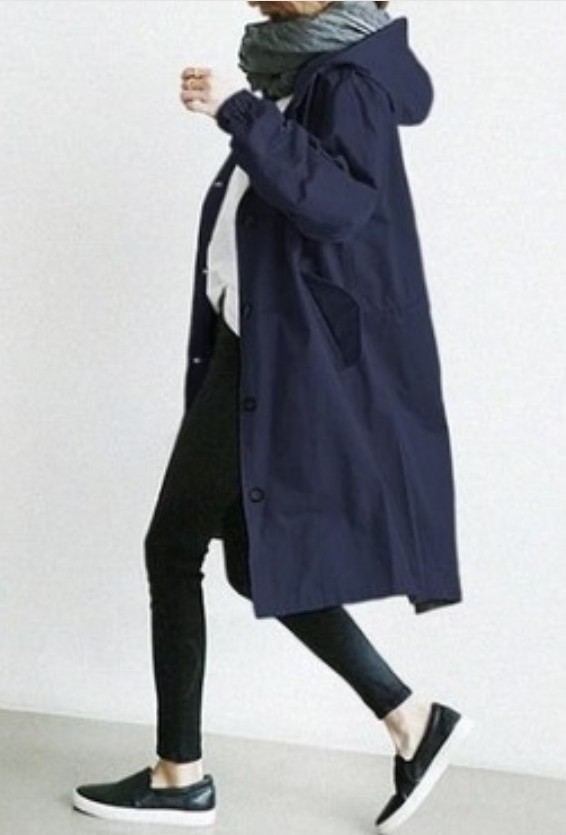 Womens Trench Coat Waterproof Large Hooded