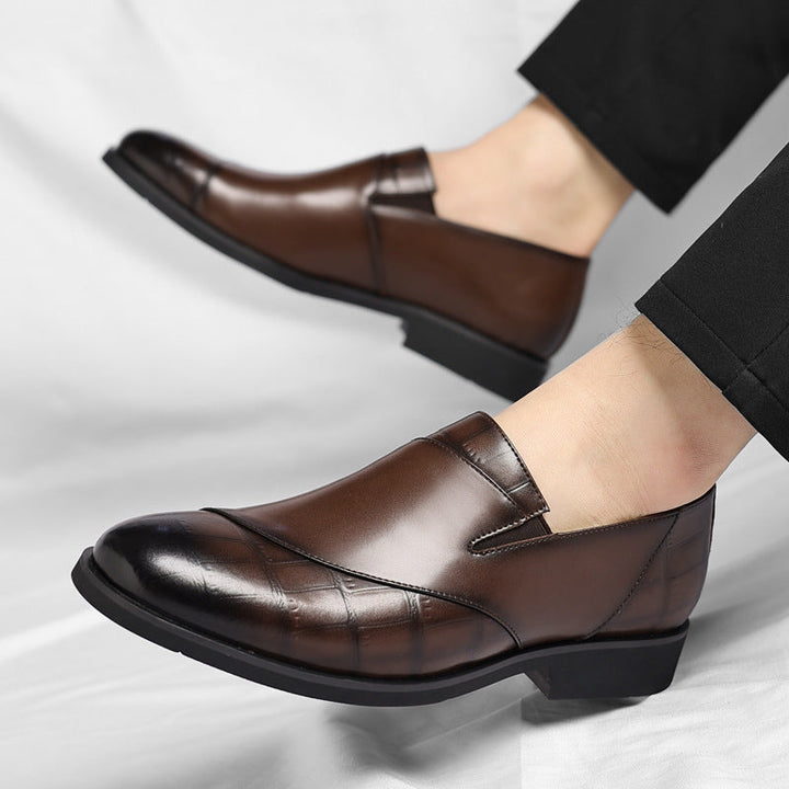 Womens Leather Loafers with Lurex Detail