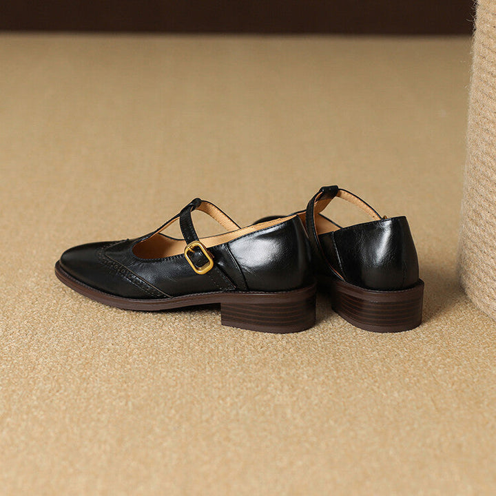 Womens Genuine Leather Shoes Classic Fit