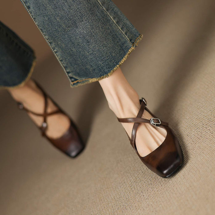 Womens Leather Heels Genuine Leather Classic Fit