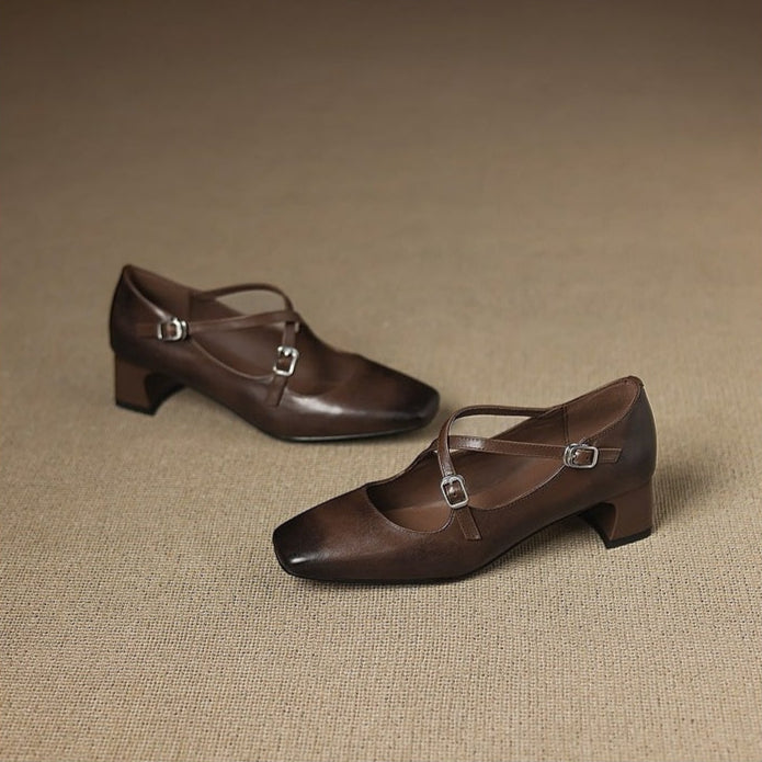 Womens Leather Heels Genuine Leather Classic Fit