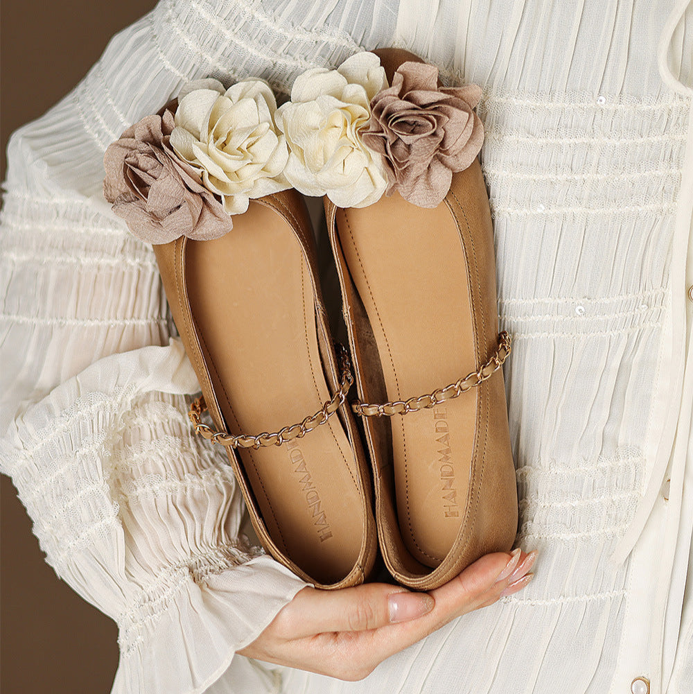 Womens Genuine Leather Shoes Classic Fit