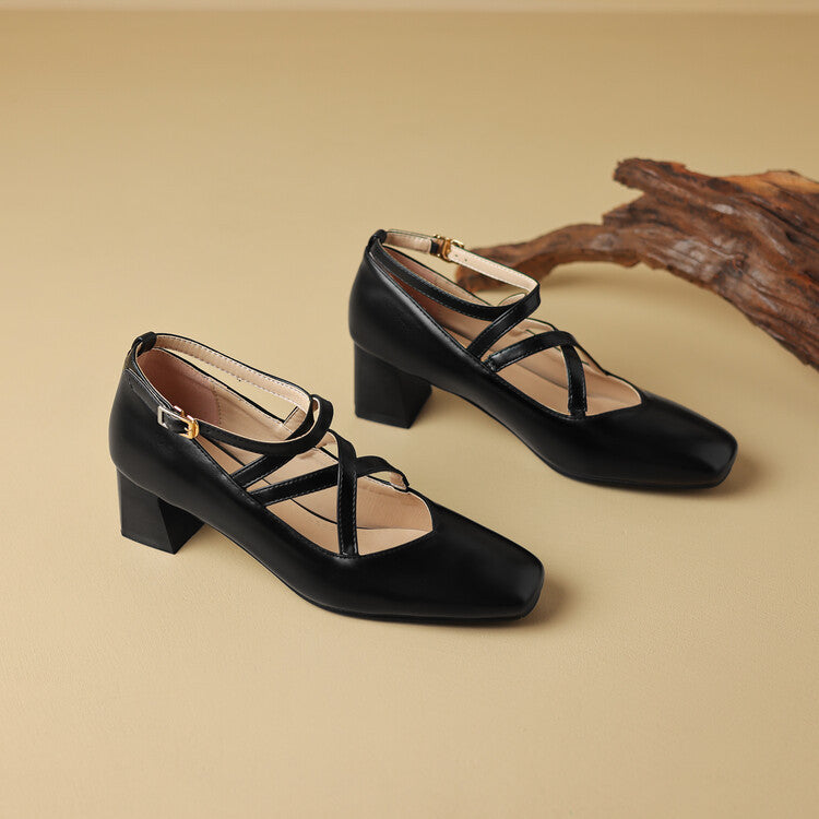 Womens Leather Heels Classic Fit
