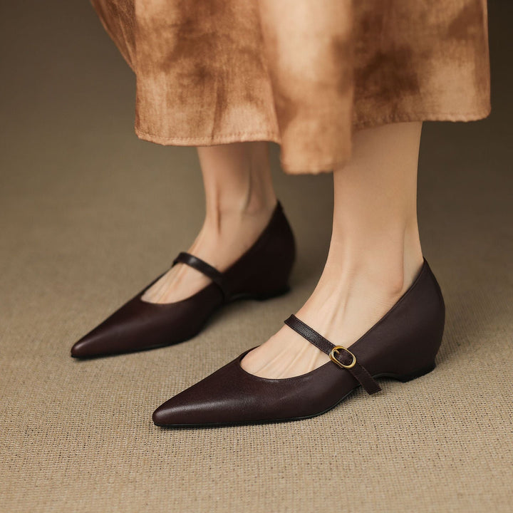 Womens Heels Genuine Leather Classic Fit