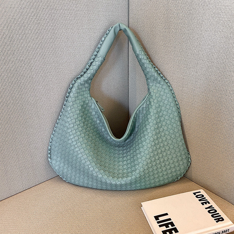 Unisex Woven Shopping Bag Durable Lightweight