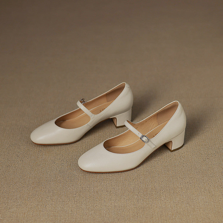 Womens Pumps Genuine Leather Classic Fit