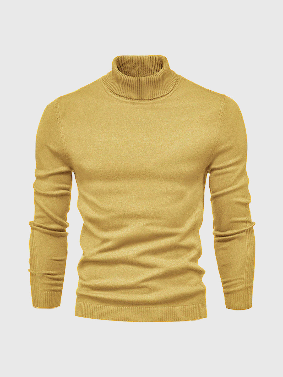Mens Turtleneck Sweater Machine Washable Knit