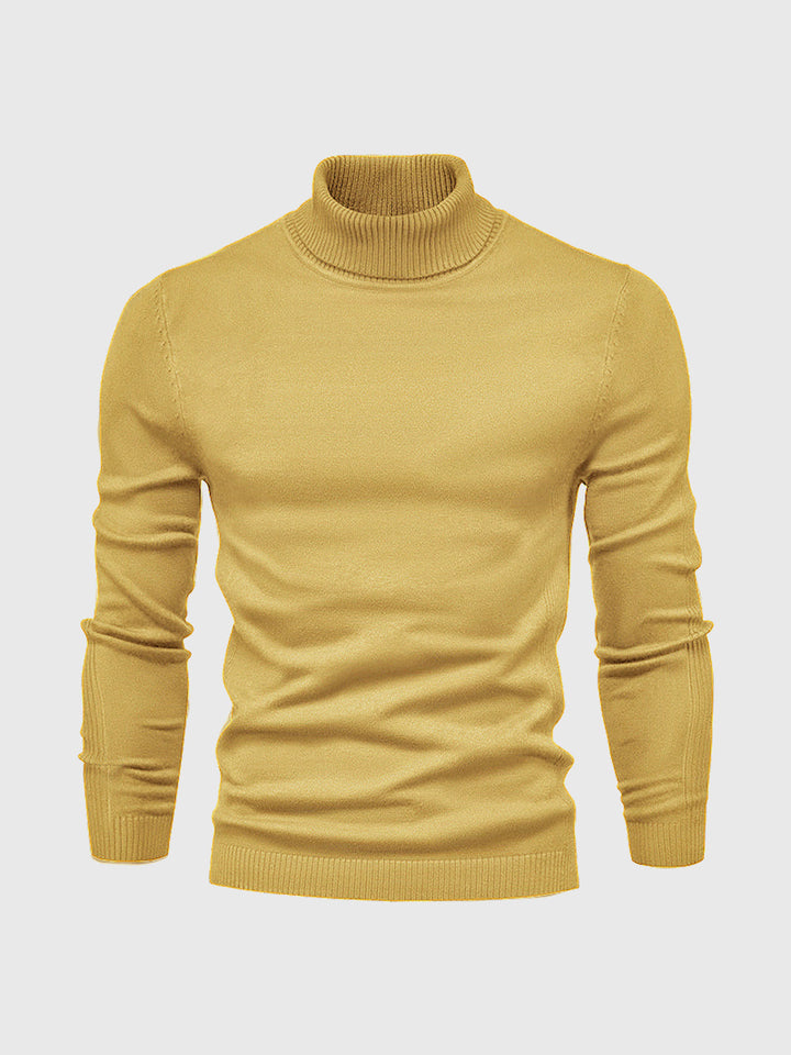 Mens Turtleneck Sweater Machine Washable Knit