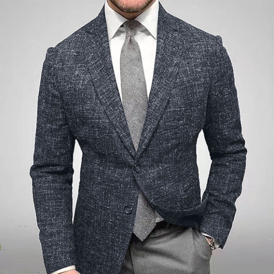 Mens Tailored Fit Jacket Peak Lapel