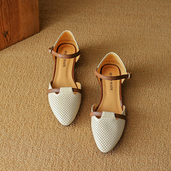 Womens Genuine Leather Heels Classic Fit