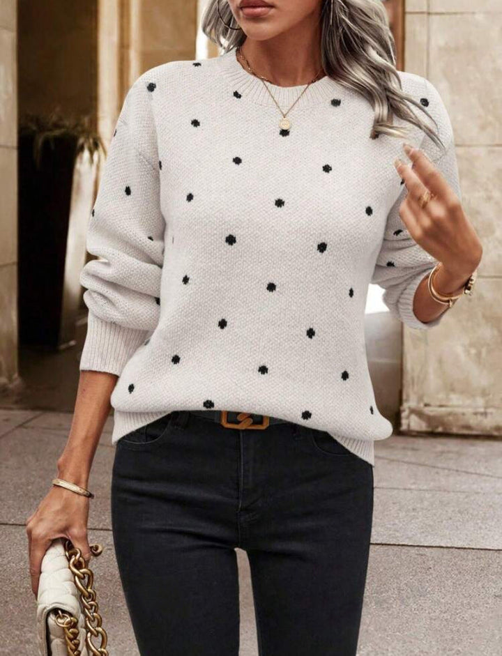 Womens Pullover Sweater Loose Fit Comfortable Knit