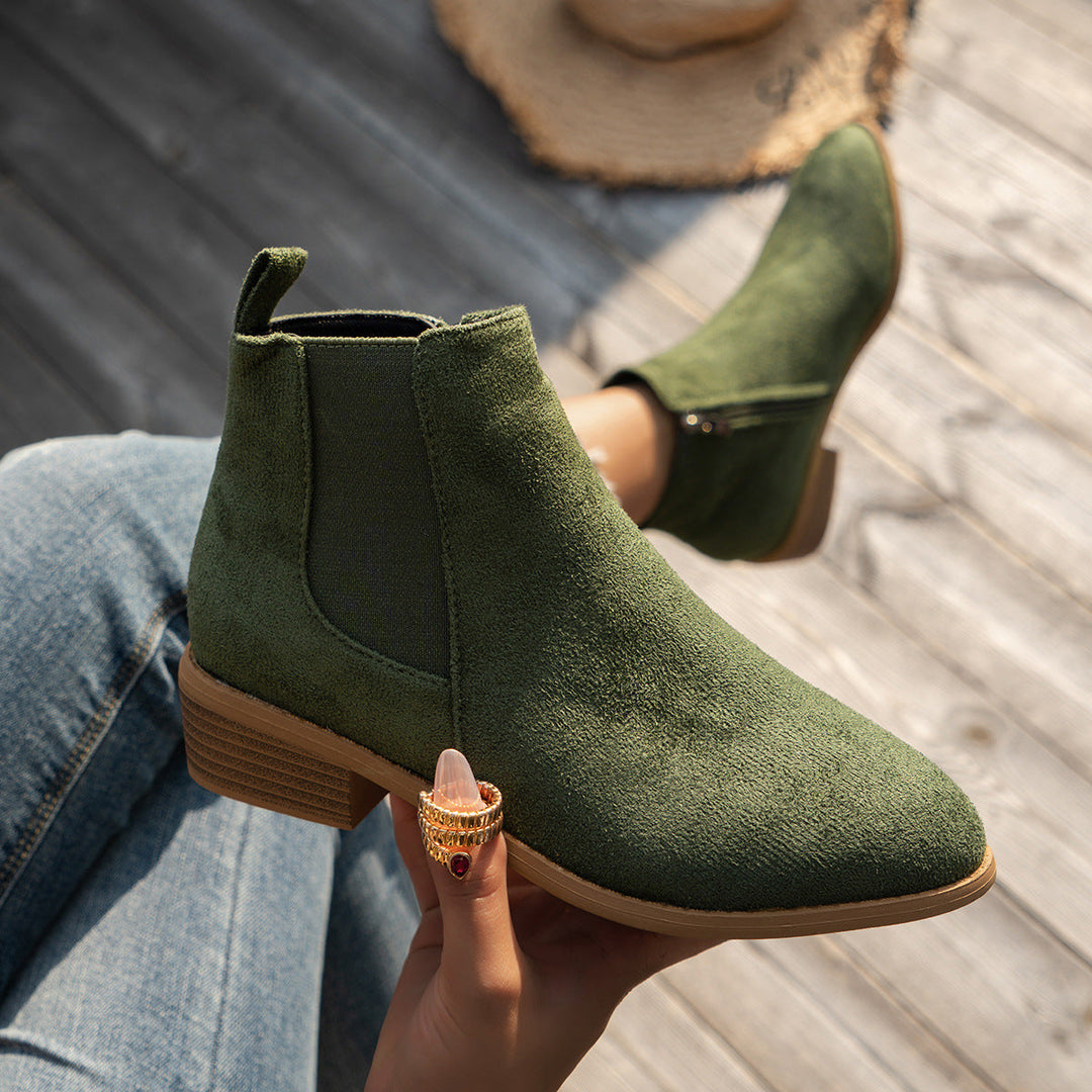Womens Ankle Boots Leather Classic Fit