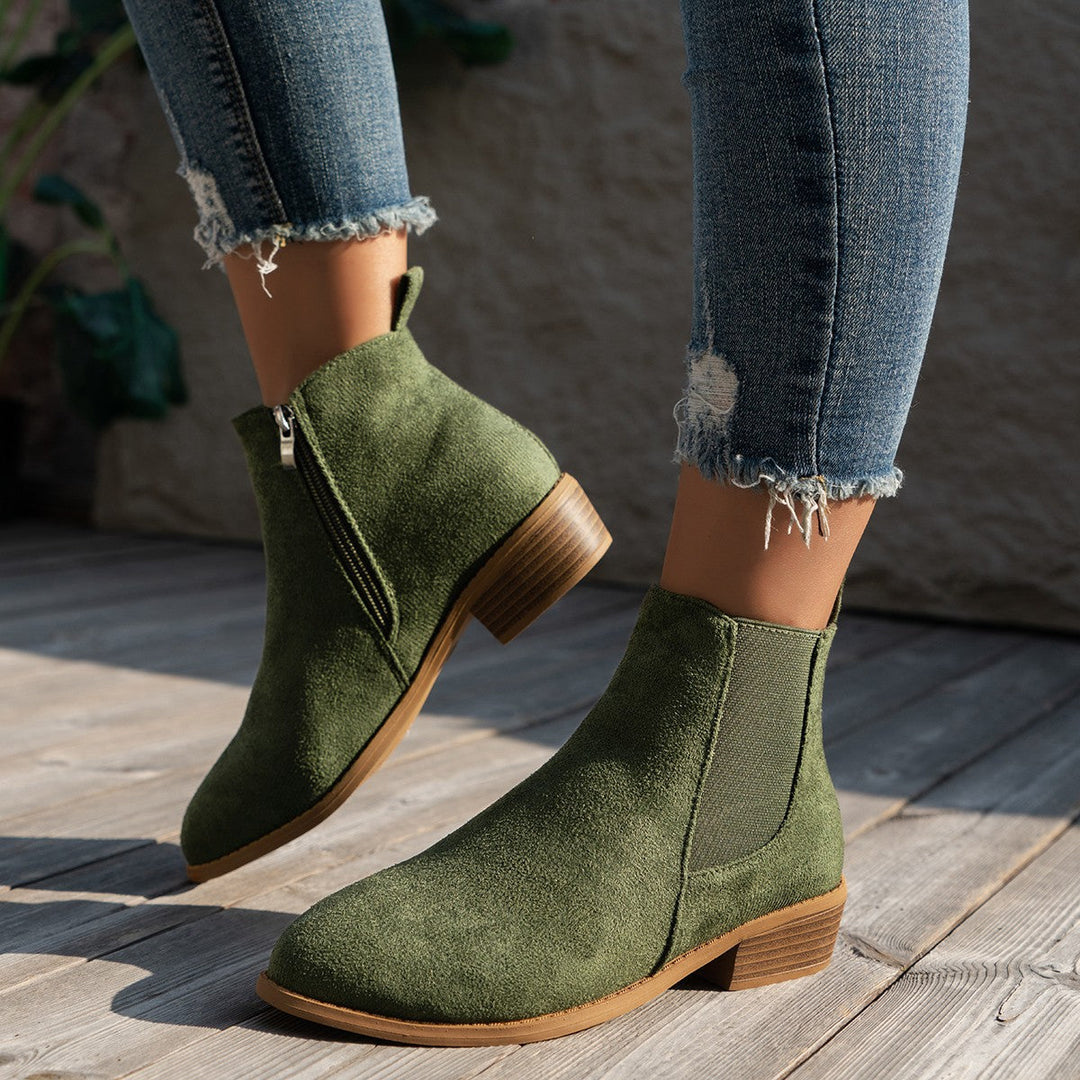 Womens Ankle Boots Leather Classic Fit - BritishMode