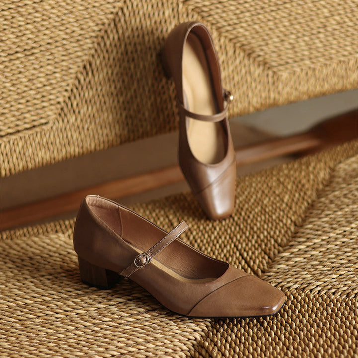 Womens Heels Genuine Leather Classic Fit