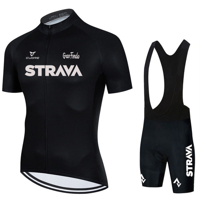 Mens Cycling Kit Breathable Jersey and Bib Shorts Performance Fit