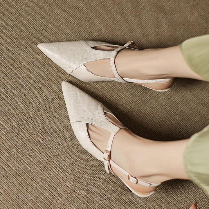 Womens Heels Genuine Leather Classic Fit