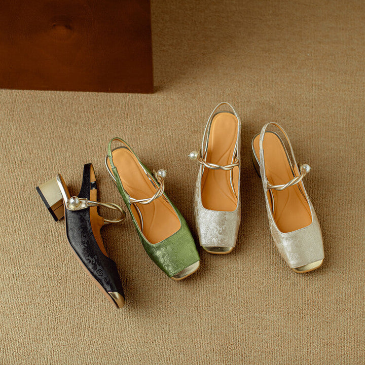 Womens Leather Heels Classic Fit