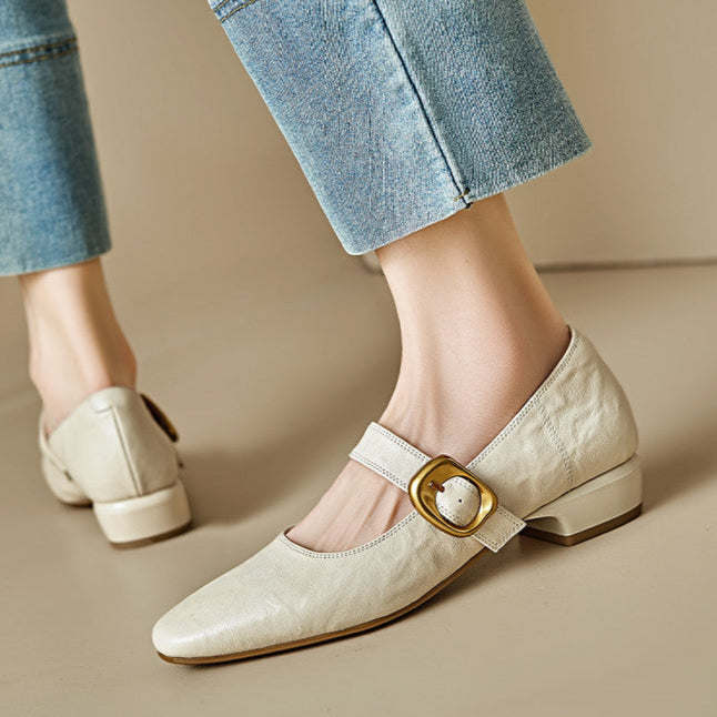 Womens Pumps Genuine Leather Classic Fit