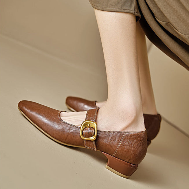 Womens Pumps Genuine Leather Classic Fit