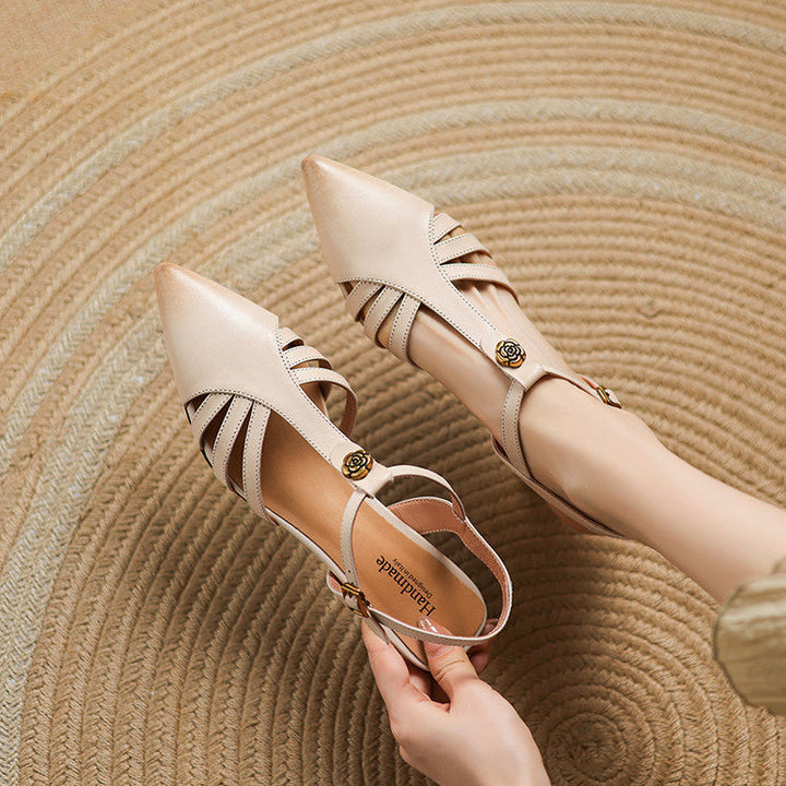 Womens Heels Genuine Leather Classic Fit