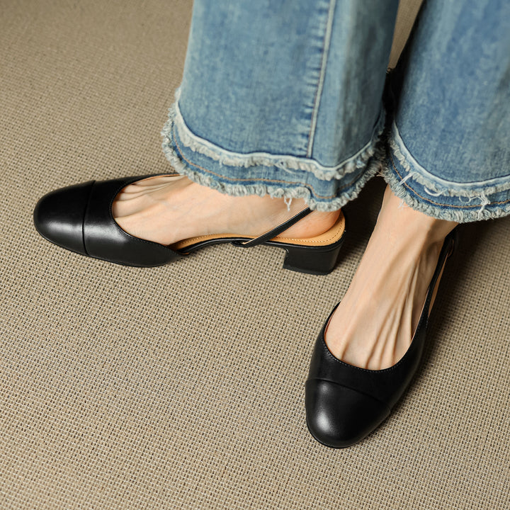 Womens Genuine Leather Pumps Classic Fit