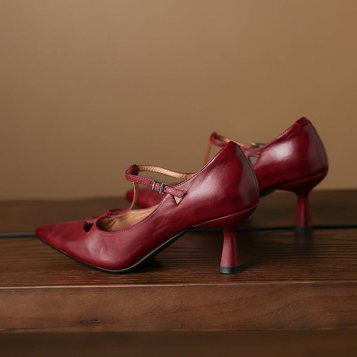 Womens Pumps Genuine Leather Classic Fit