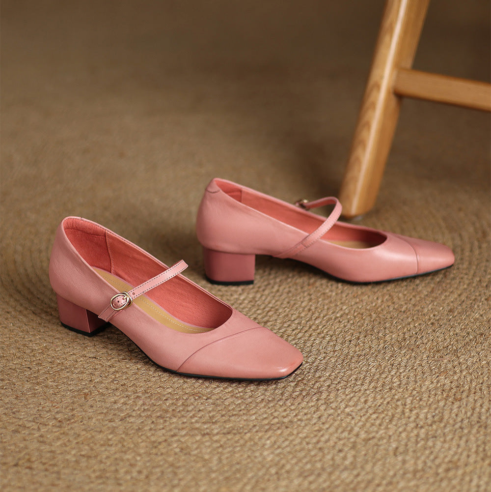 Womens Heels Genuine Leather Classic Fit