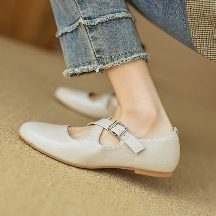 Womens Genuine Leather Shoes Classic Fit