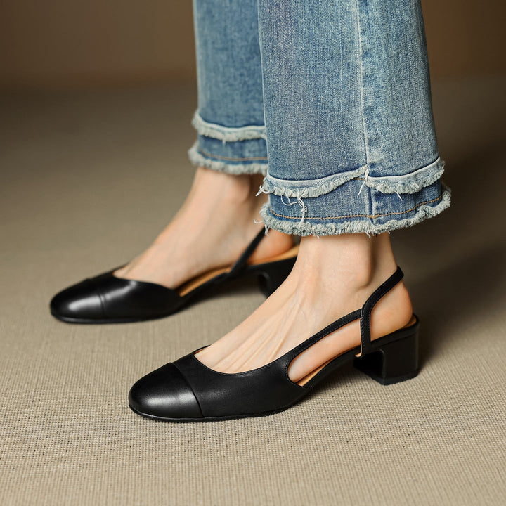 Womens Genuine Leather Pumps Classic Fit