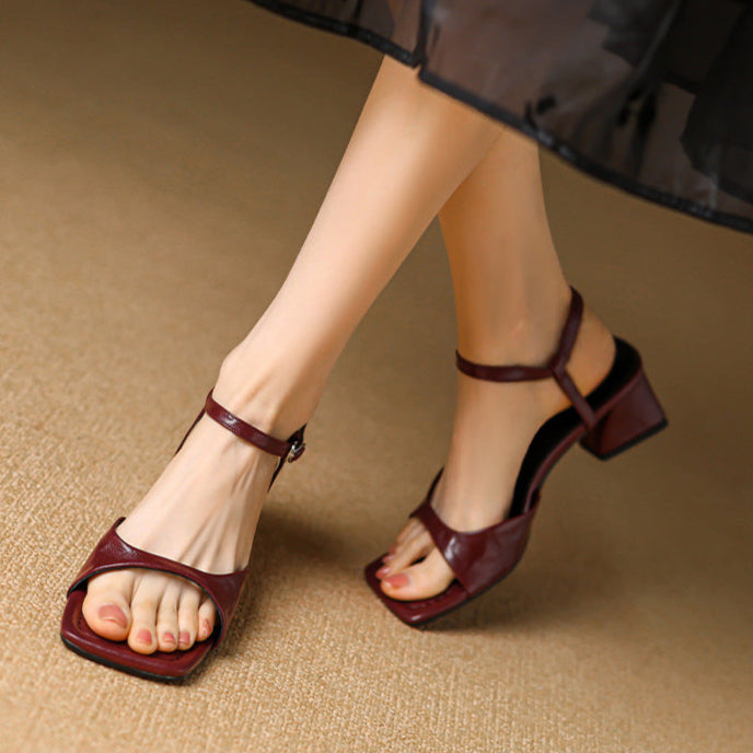 Womens Genuine Leather Sandals Comfortable Fit