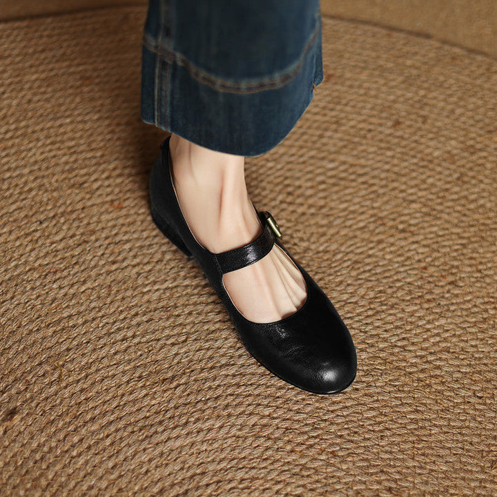 Womens Genuine Leather Shoes Classic Fit