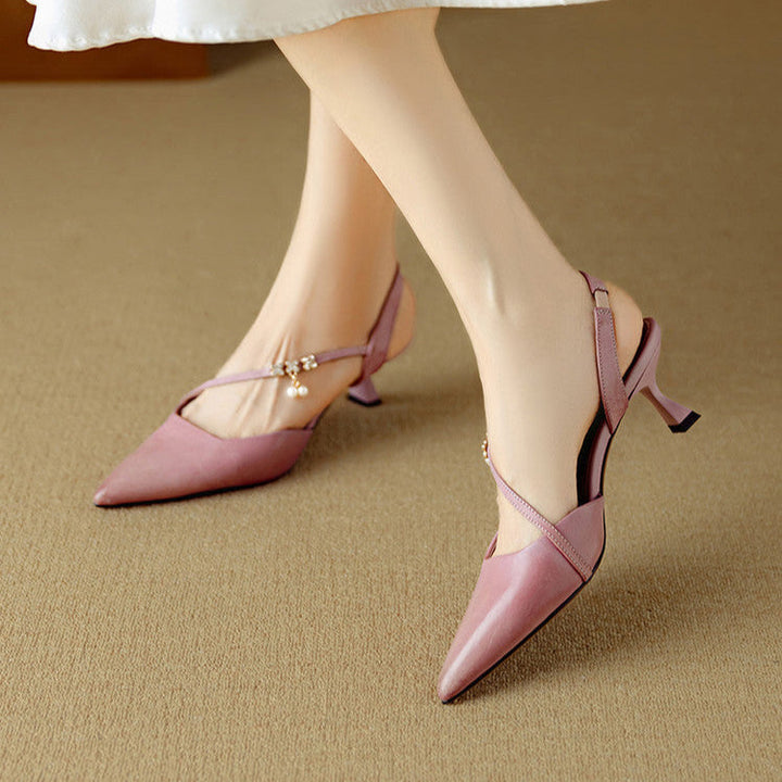 Womens Heels Genuine Leather Classic Fit