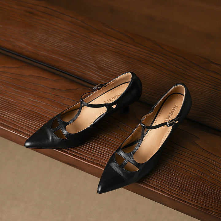 Womens Pumps Genuine Leather Classic Fit