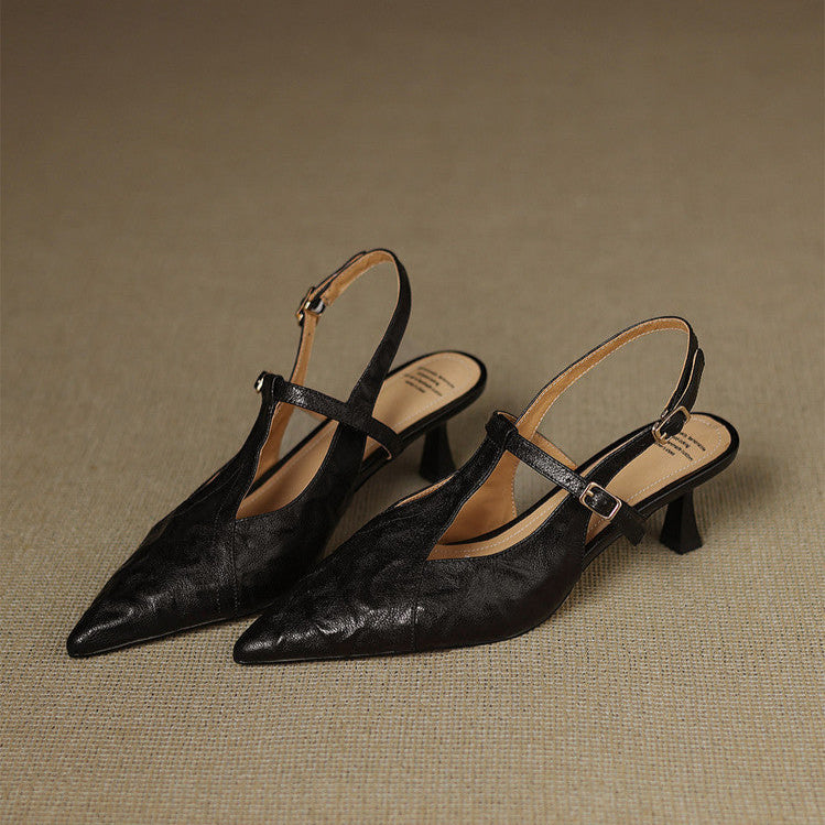 Womens Heels Genuine Leather Classic Fit