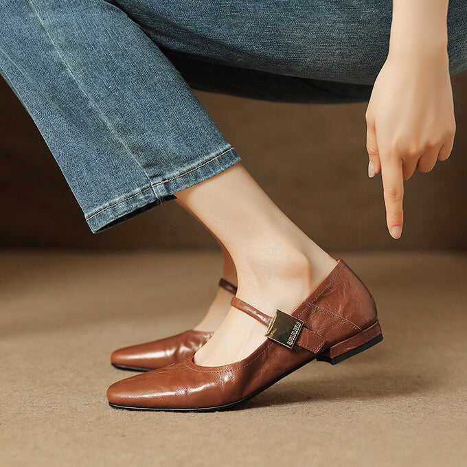 Womens Pumps Genuine Leather Classic Fit