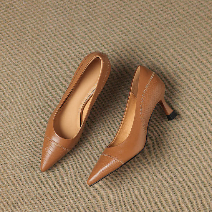 Womens Heels Genuine Leather Classic Fit
