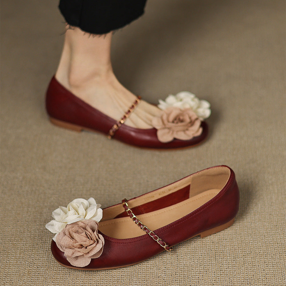 Womens Genuine Leather Shoes Classic Fit