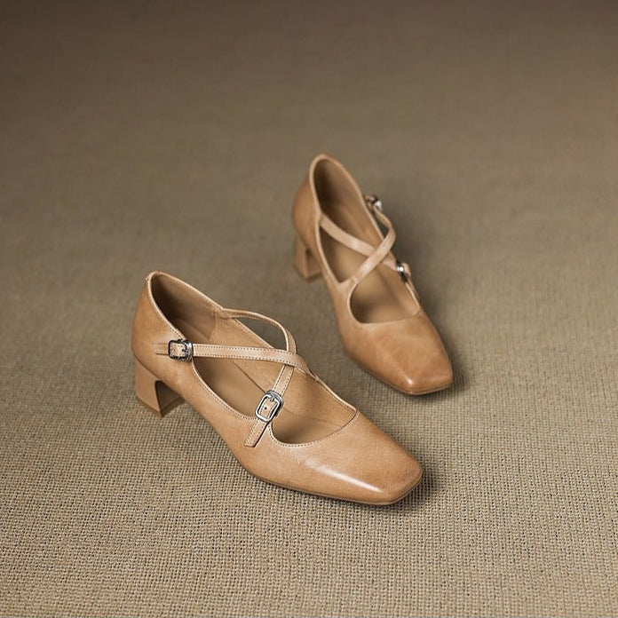 Womens Leather Heels Genuine Leather Classic Fit