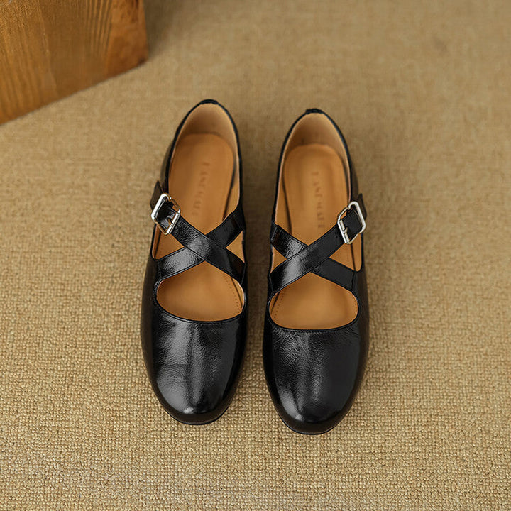 Womens Genuine Leather Shoes Classic Fit