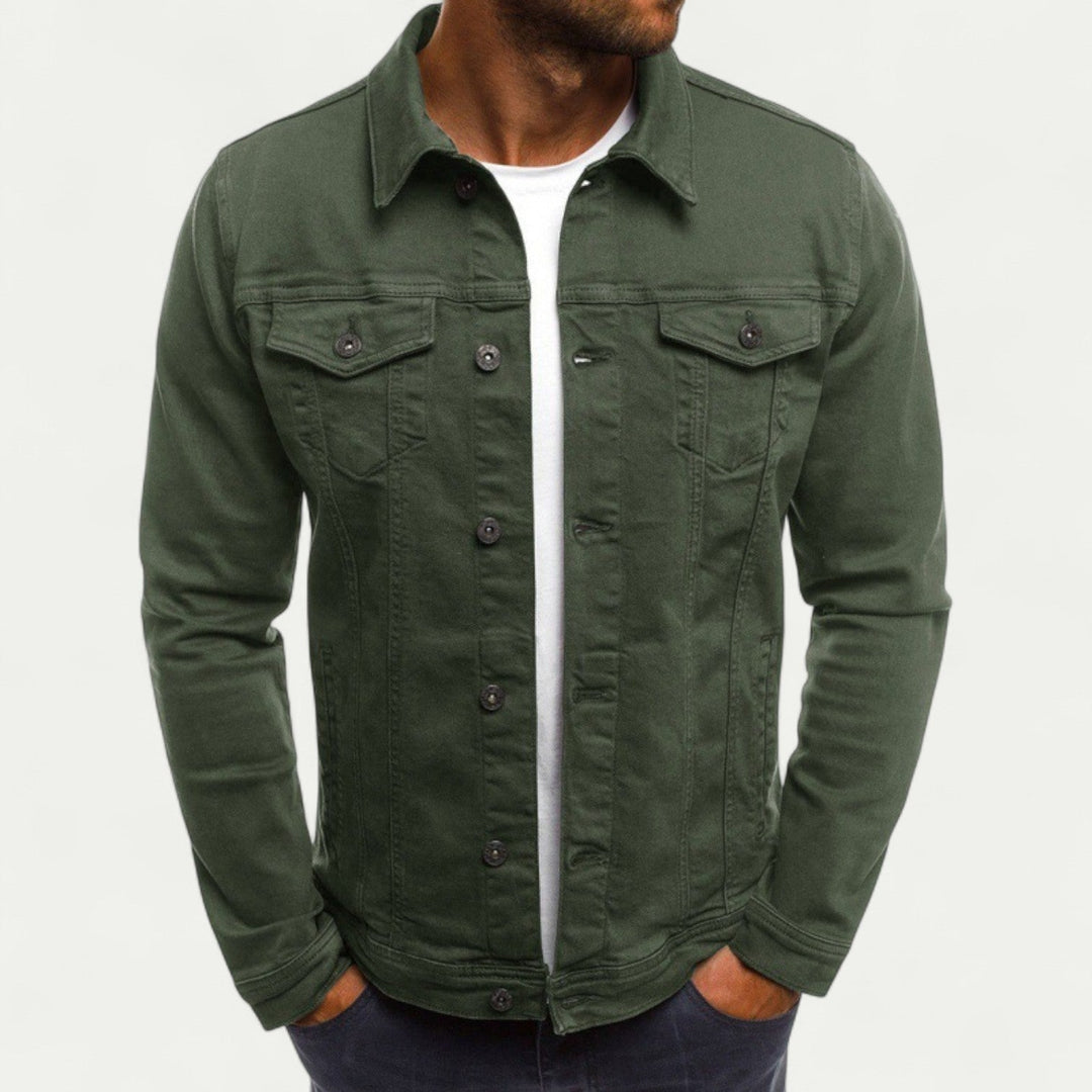Mens Denim Jacket Lightweight Classic Fit