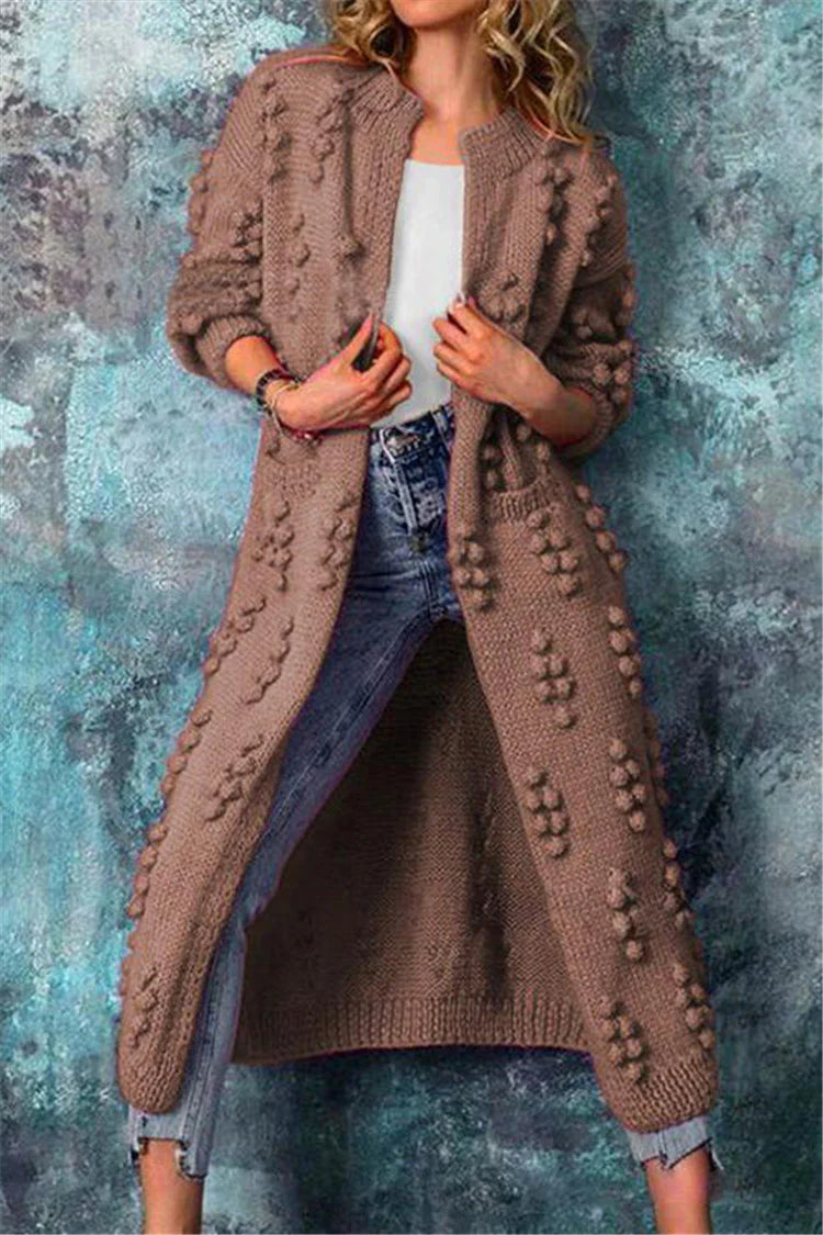 Womens Oversized Cardigan Sweater Open Front Cozy Fit