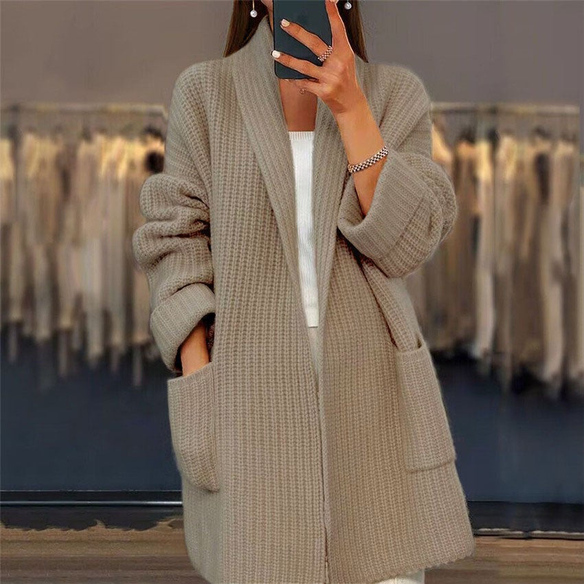 Womens Sweater Cozy Knit Loose Fit