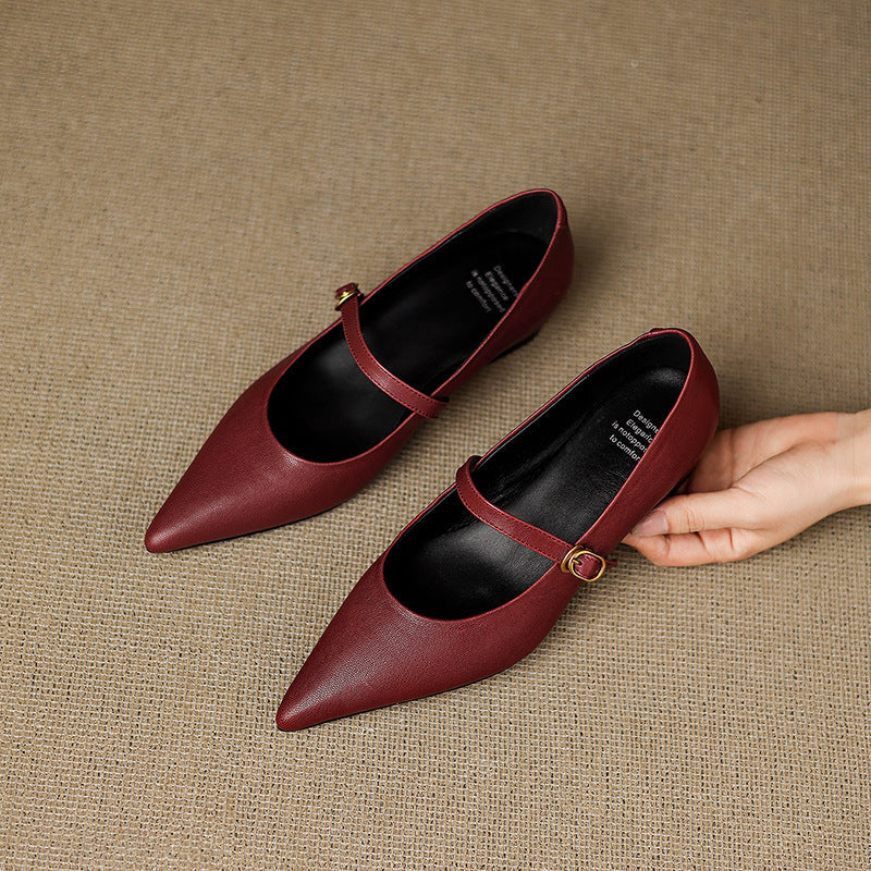 Womens Heels Genuine Leather Classic Fit