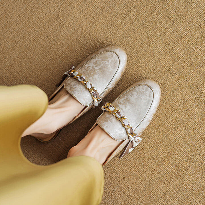 Womens Genuine Leather Mules Slip-On Style