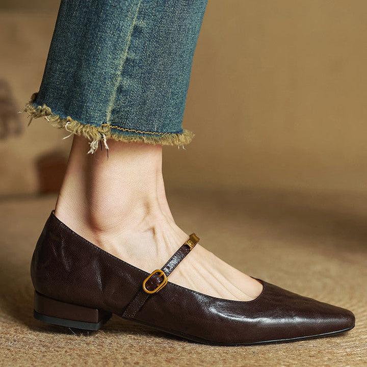 Womens Genuine Leather Pumps Classic Fit