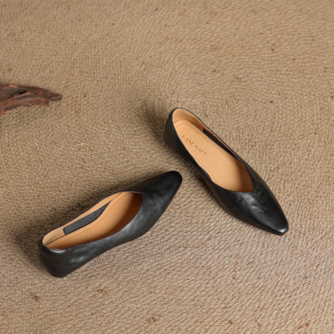 Womens Genuine Leather Mules Slip-On Comfortable