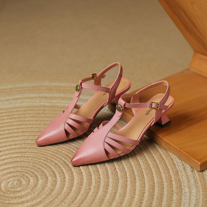 Womens Heels Genuine Leather Classic Fit
